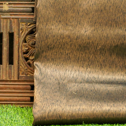 Brown Pure Silk by Tissue Silk Banarasi Fabric - Khinkhwab