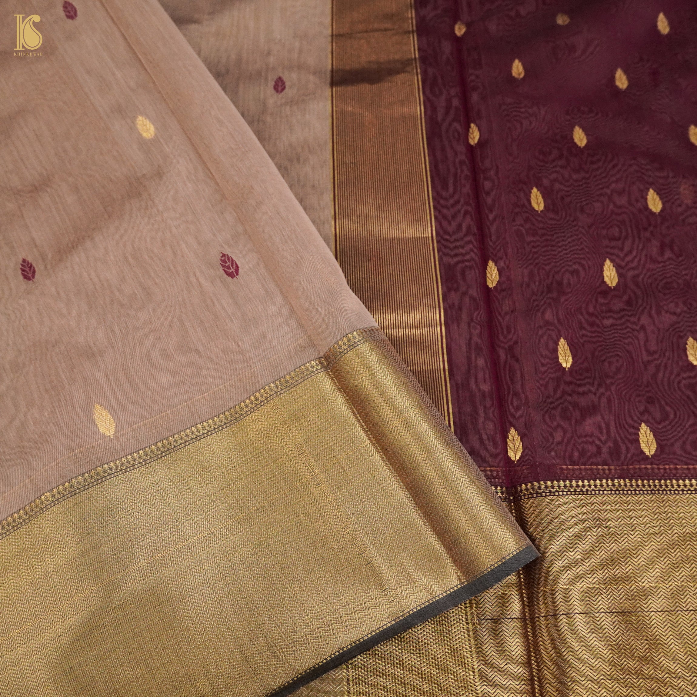 Buy Mehandi Paisley Maheshwari Cotton Silk Saree - House Of Elegance –  House Of Elegance - Style That Inspires