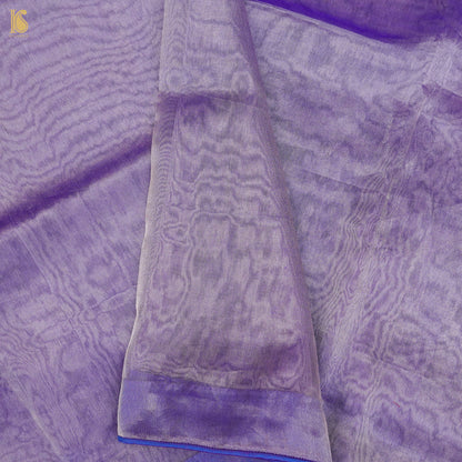 Purple Pure Tissue Silk Handwoven Banarasi Saree - Khinkhwab
