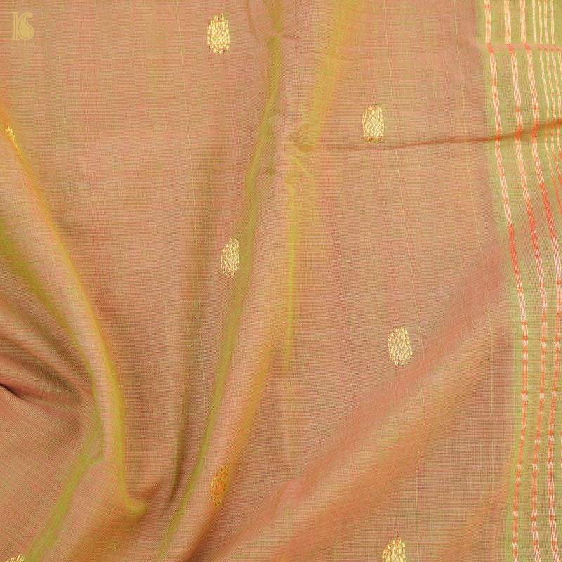 Pure Cotton Handwoven Paithani Cow Saree - Khinkhwab