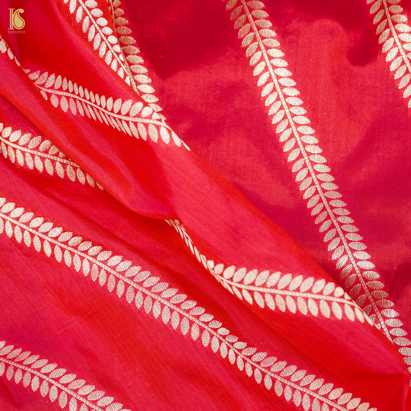 Pure Katan Silk Handloom Banarasi Kalidar Rangkat Lehenga - Khinkhwab