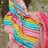 Pink Pure Georgette Handloom Banarasi Stripes Dupatta - Khinkhwab