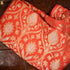 Orange Pure Georgette Handloom Banarasi Fabric - Khinkhwab