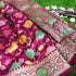 Flirt Purple Pure Katan Silk Handwoven Banarasi Kadwa Tilfi Jangla Saree - Khinkhwab