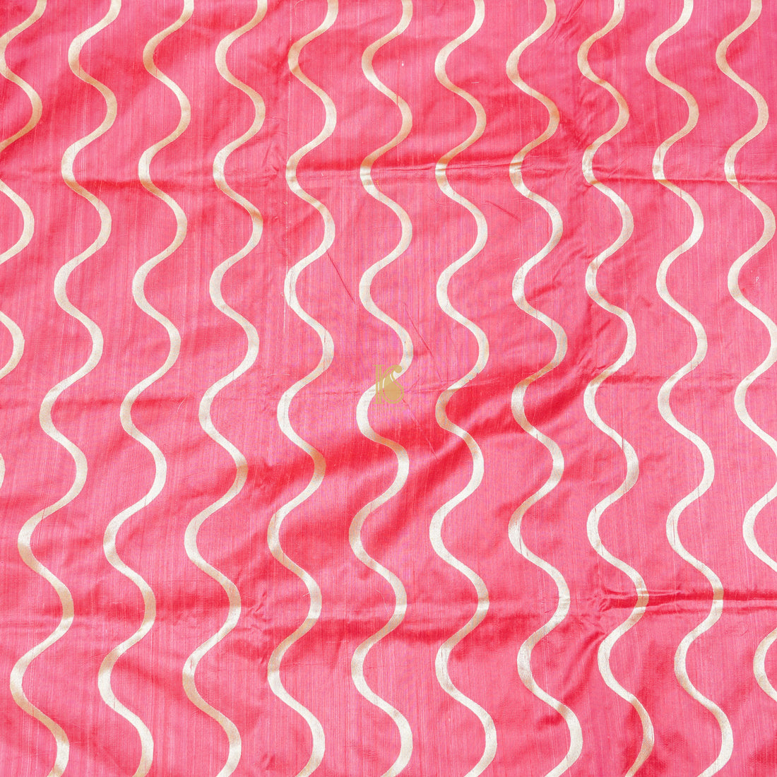 Pink Pure Raw Silk Banarasi Fabric - Khinkhwab