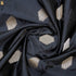 Handwoven Ebony Black Pure Mashru Silk Kadwa Banarasi Fabric - Khinkhwab