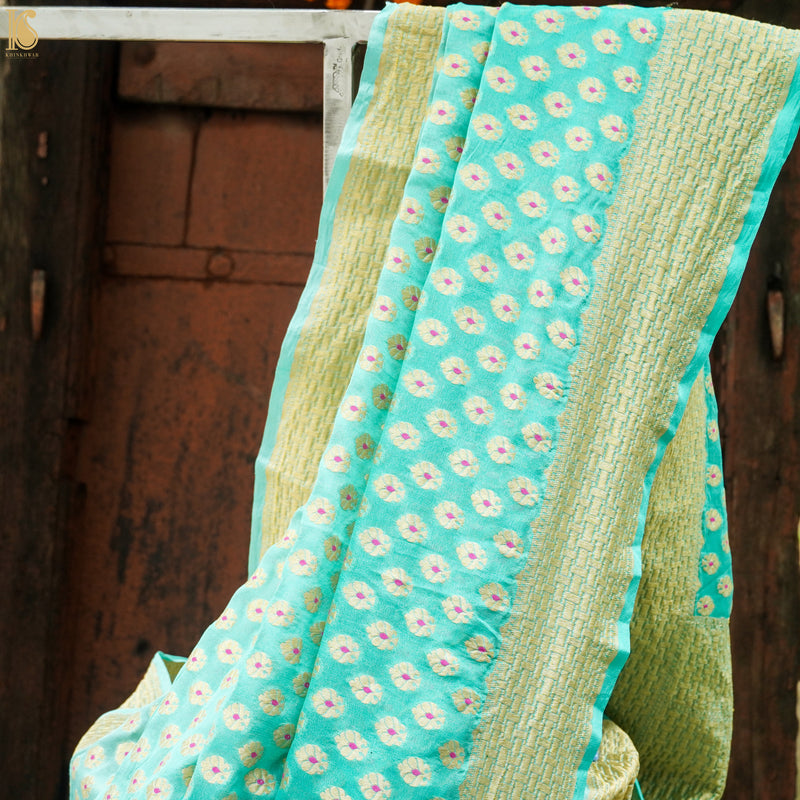 Pure Georgette Handloom Banarasi Saree - Khinkhwab