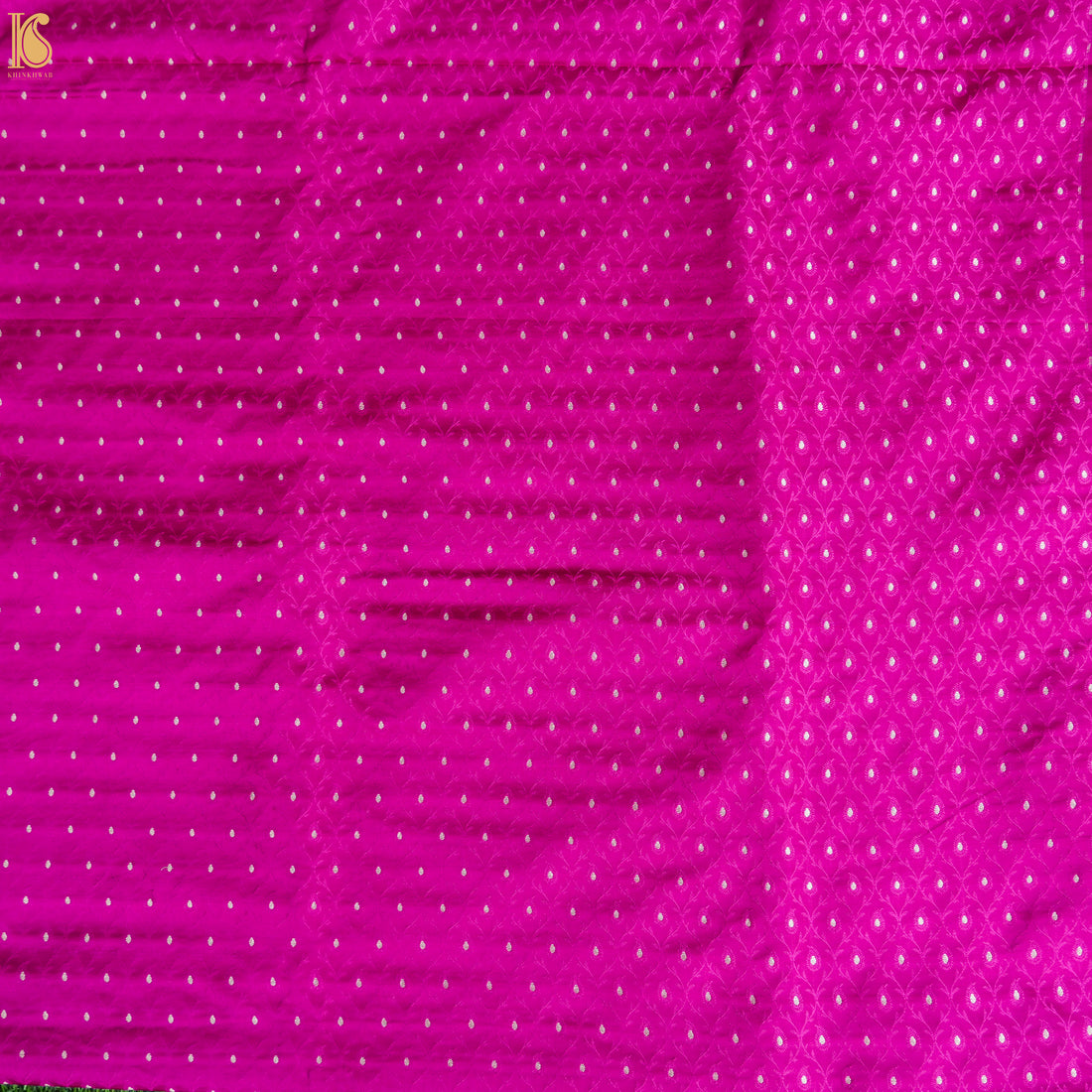 Violet Red Pure Banarasi Silk Handwoven Tanchui Kurta Fabric - Khinkhwab