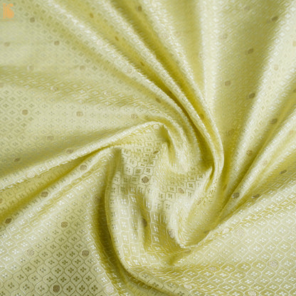 Pine Glade Pure Banarasi Silk Handwoven Tanchui Kurta Fabric - Khinkhwab