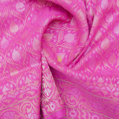 Pure Cotton Real Silver Zari Handloom Banarasi Saree - Khinkhwab