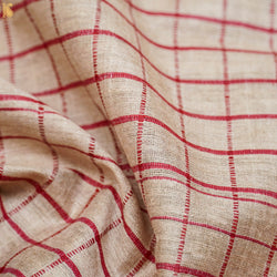 Pure Tussar Ghichha Silk Handwoven Fabric - Khinkhwab