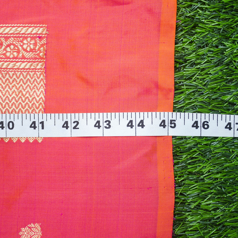 Pink Pure Katan Silk Banarasi Fabric - Khinkhwab