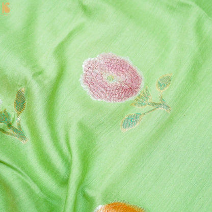 Lilac Pure Silk by Spun Silk Handloom Banarasi Suit Set with Dupatta - Khinkhwab