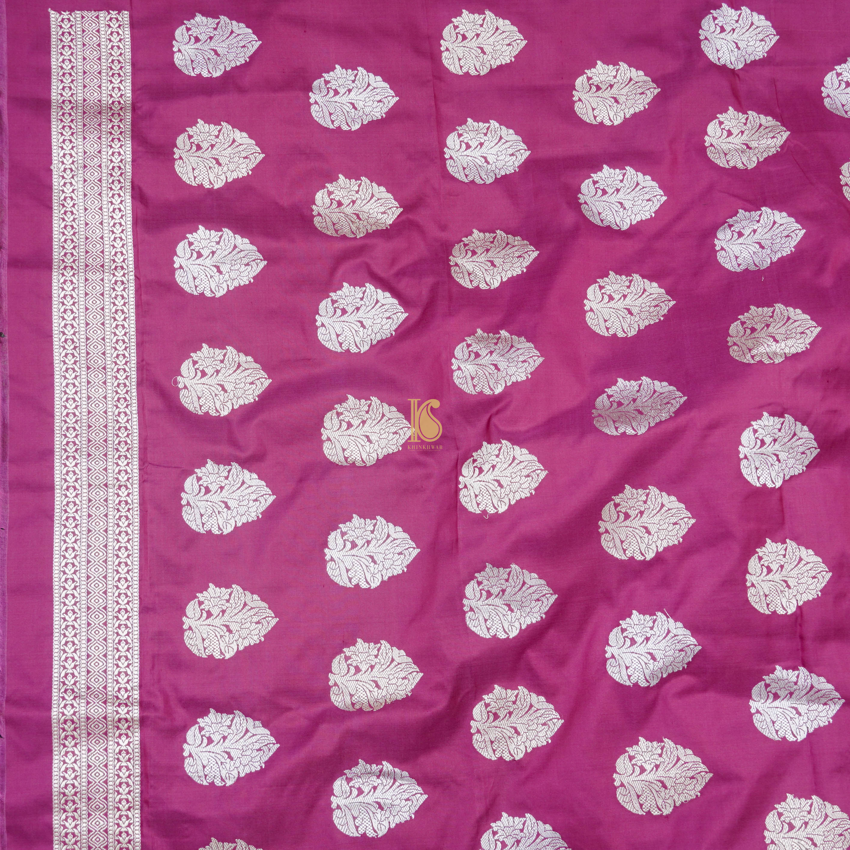 Mehroon Handwoven Katan Silk Kadwa Banarasi Suit Set - Khinkhwab