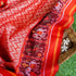 Salmon Pink Pure Silk Handloom Single Ikkat Semi Patan Patola Saree - Khinkhwab