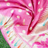 Hot Pink Handloom Pure Georgette Banarasi Suit Fabric - Khinkhwab