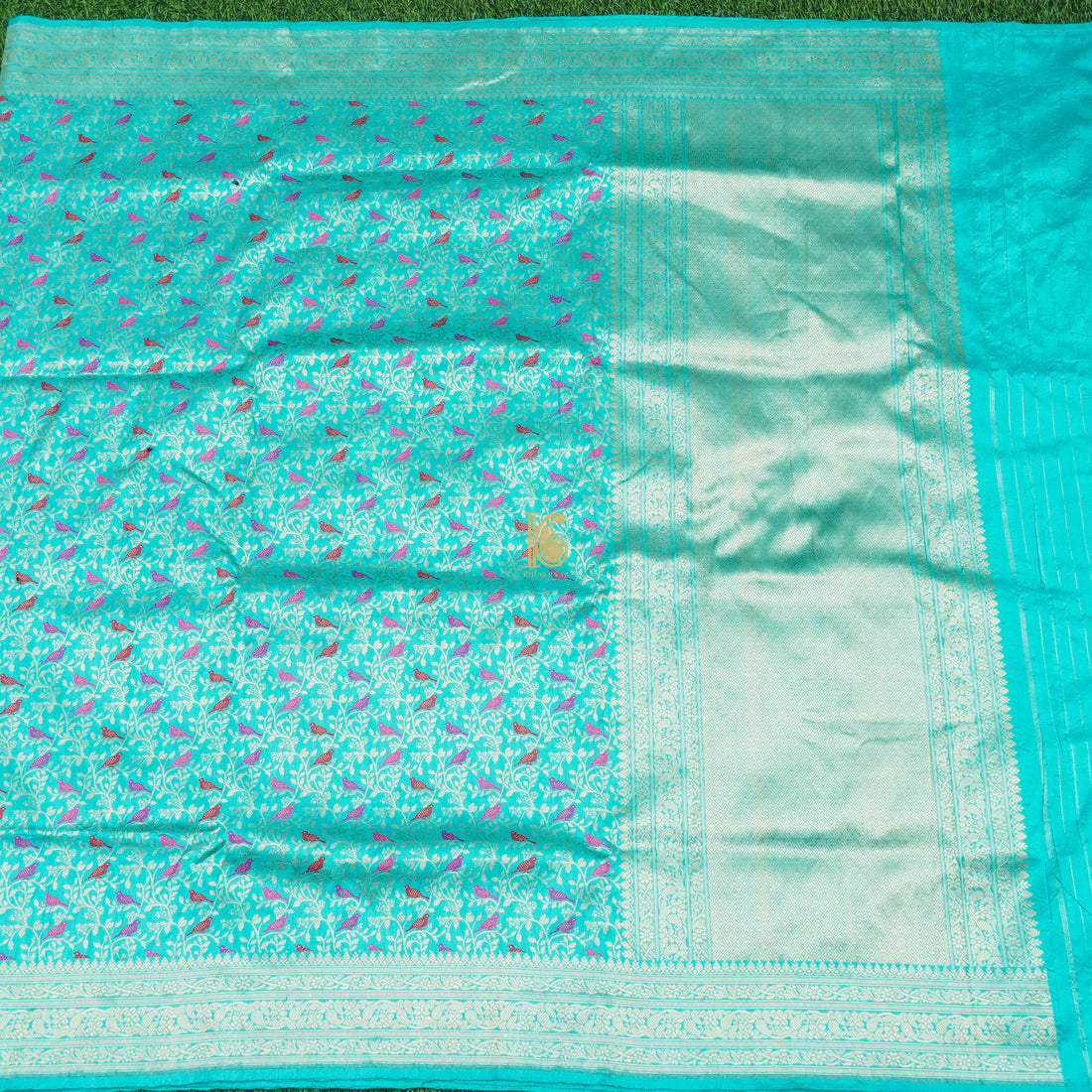 Handloom Katan Silk Robin&
