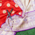 Cinnabar Red & Purple Pure Katan Silk Handwoven Banarasi Kadwa Saree - Khinkhwab
