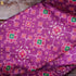 Purple Pure Tussar Georgette Silk Print Fabric - Khinkhwab