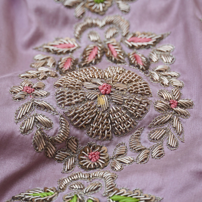 Handwoven Banarasi Silk Mor Boota Embroidery Border Kadwa Saree - Khinkhwab