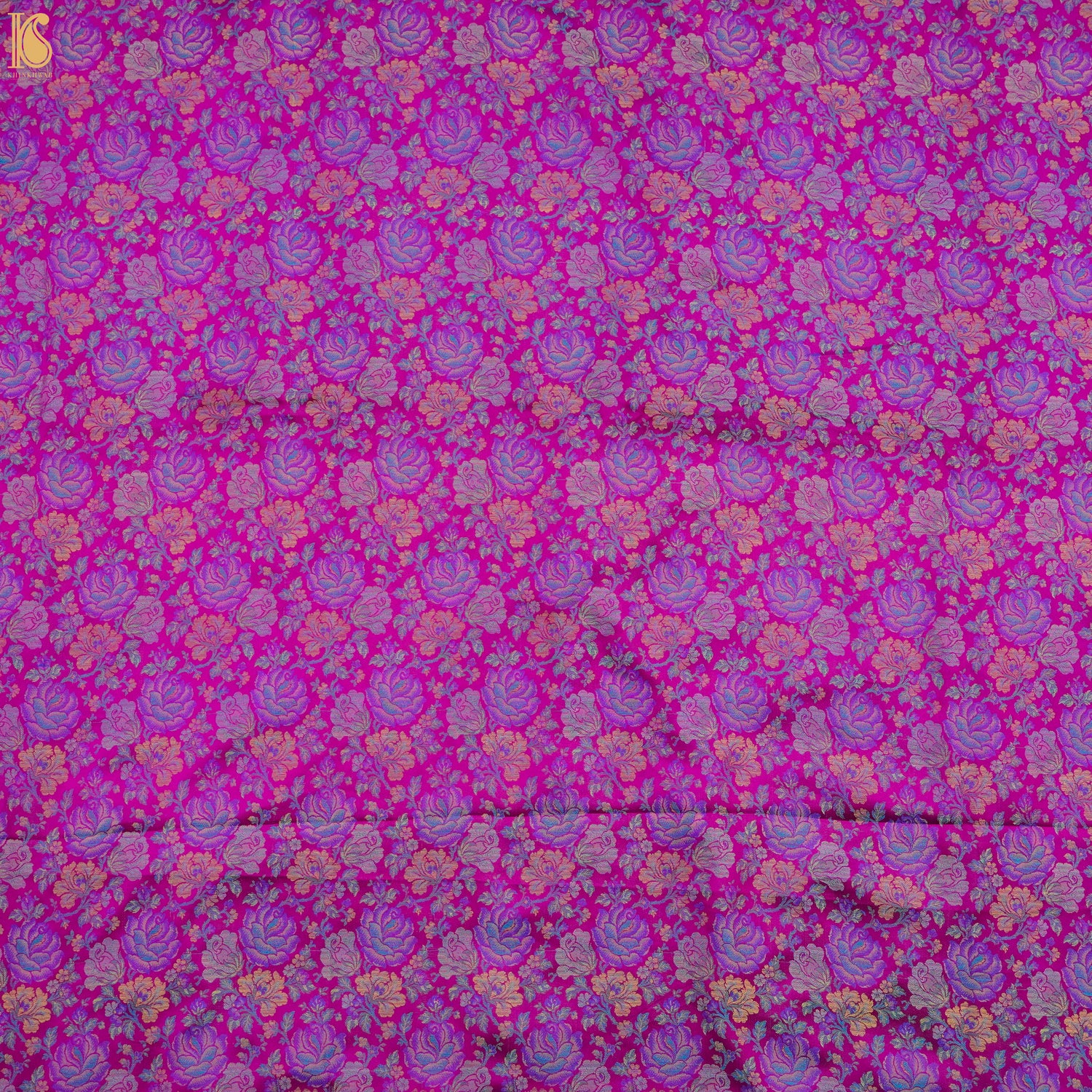 Violet Pure Banarasi Silk Handwoven Tanchui Kurta Fabric - Khinkhwab