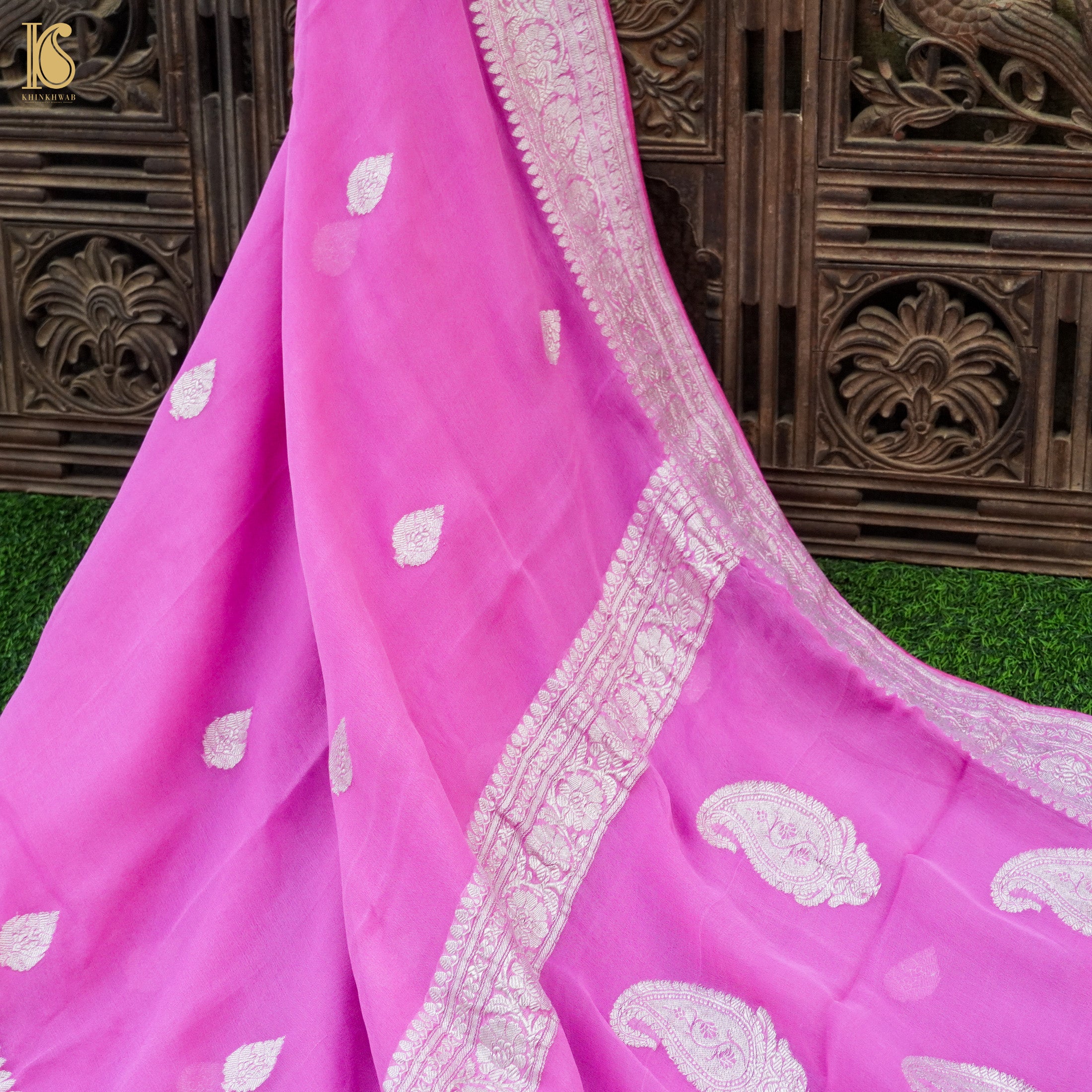 Georgette Silk Saree - Pure Silk / Pattu Sarees - Womens Wear