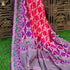 Purple & Pink Georgette Handloom Bandhani Banarasi Peacock Dupatta - Khinkhwab