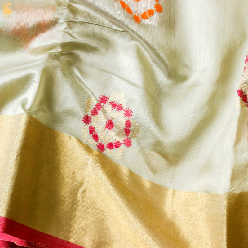 Willow Brook Pure Handwoven Chanderi Silk Eknalayia Saree - Khinkhwab