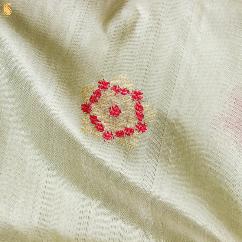 Willow Brook Pure Handwoven Chanderi Silk Eknalayia Saree - Khinkhwab