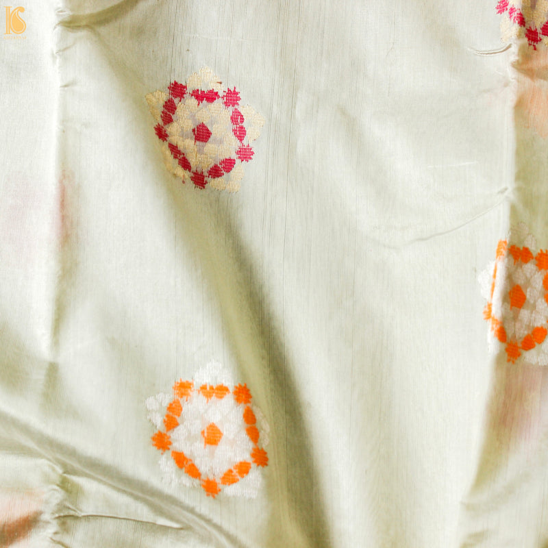 Willow Brook Pure Handwoven Chanderi Silk Eknalayia Saree - Khinkhwab