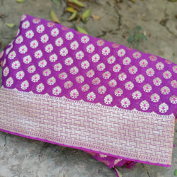 Pure Georgette Handloom Banarasi Saree - Khinkhwab