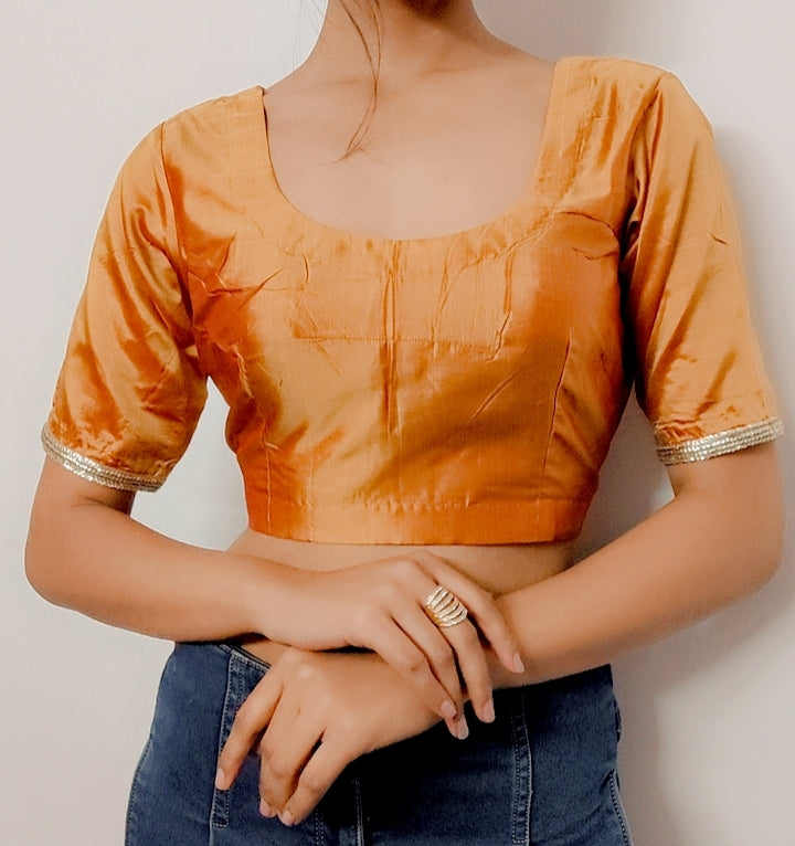 Pure Silk Stitched Blouse - Khinkhwab