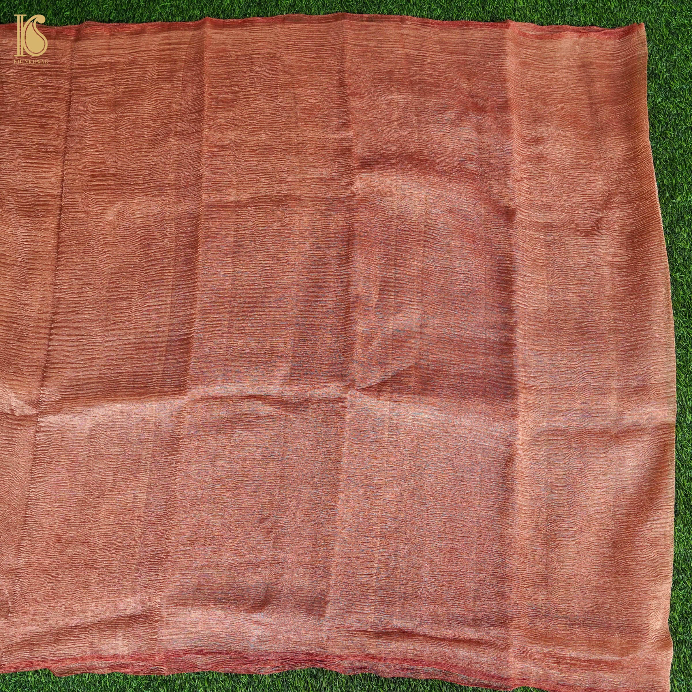 Sante Fe Wrinkle Pure Tissue Silk Saree - Khinkhwab