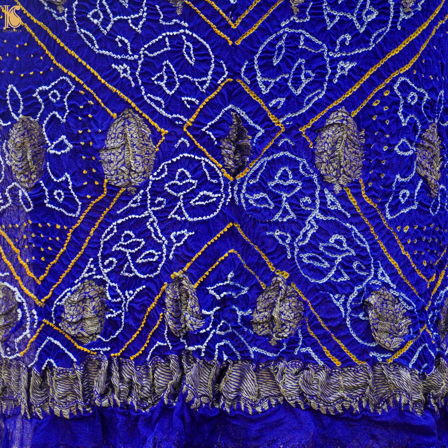 Georgette Handloom Banarasi Bandhani Suit Fabric – Khinkhwab