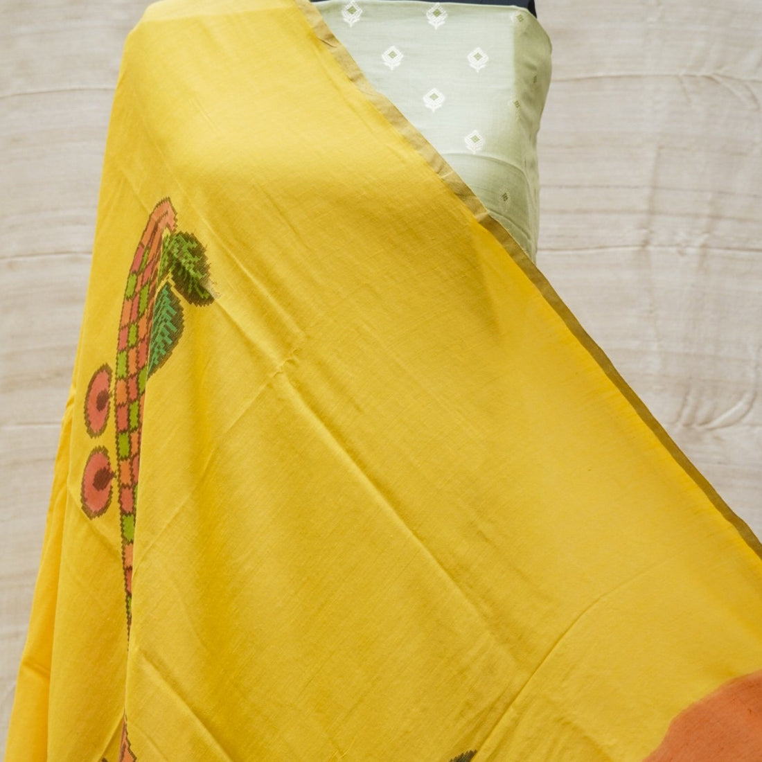 Ottoman Green Pure Silk by Spun Silk Handloom Banarasi Suit Set with Dupatta - Khinkhwab