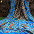 Dodger Blue & Grey Georgette Handloom Bandhani Banarasi Parrot Dupatta - Khinkhwab