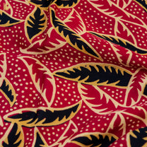 Red Gajji Silk Handblock Ajrakh Saree – Khinkhwab