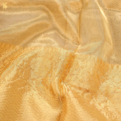 Pure Plain Tissue Silk Handwoven Banarasi Saree - Khinkhwab