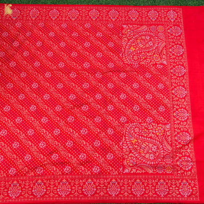 Rakhtambari Handwoven Pure Silk Real Zari Banarasi Meenakari Jamdani Saree - Khinkhwab