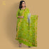 Green & Grey Pure Georgette Handloom Bandhani Banarasi Dupatta - Preorder - Khinkhwab
