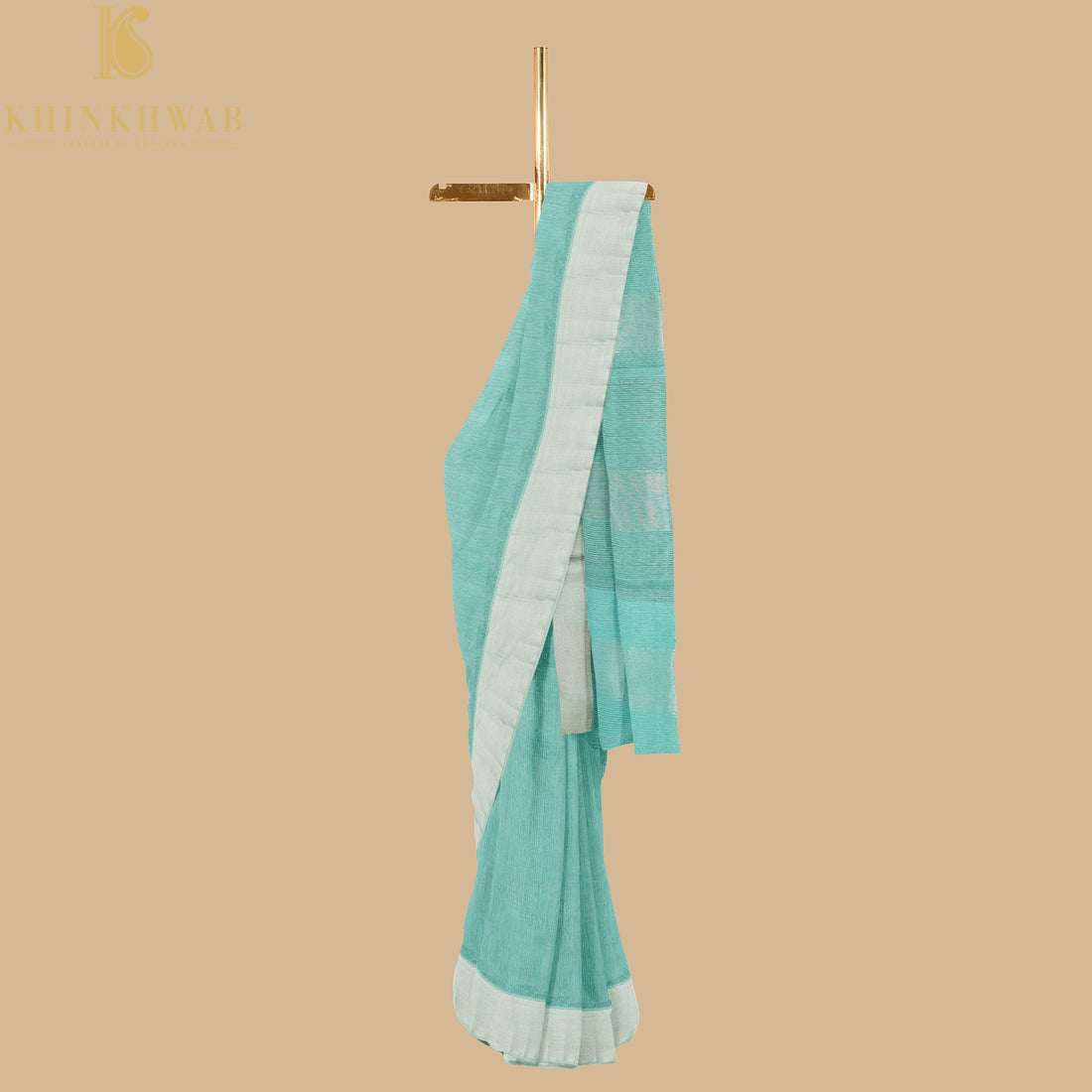 Blue Handwoven Pure Cotton Silk Maheshwari Saree - Khinkhwab