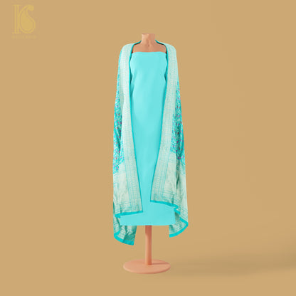 Pure Katan Silk Handwoven Banarasi Jaal Chidiya Dupatta - Preorder - Khinkhwab