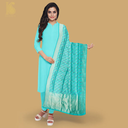 Pure Katan Silk Handwoven Banarasi Jaal Chidiya Dupatta - Preorder - Khinkhwab